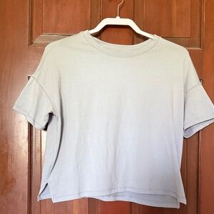 Yogalicious Light Gray Short Sleeve Tee